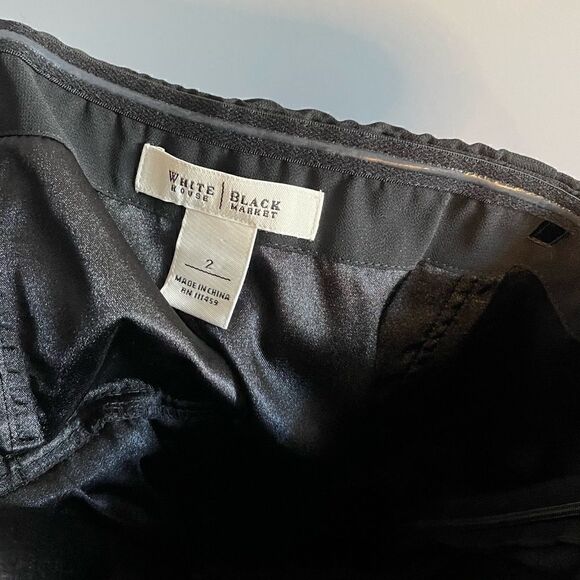 WHBM Strapless Tiered Chiffon Dress || SZ 2 || Black - Picture 10 of 10